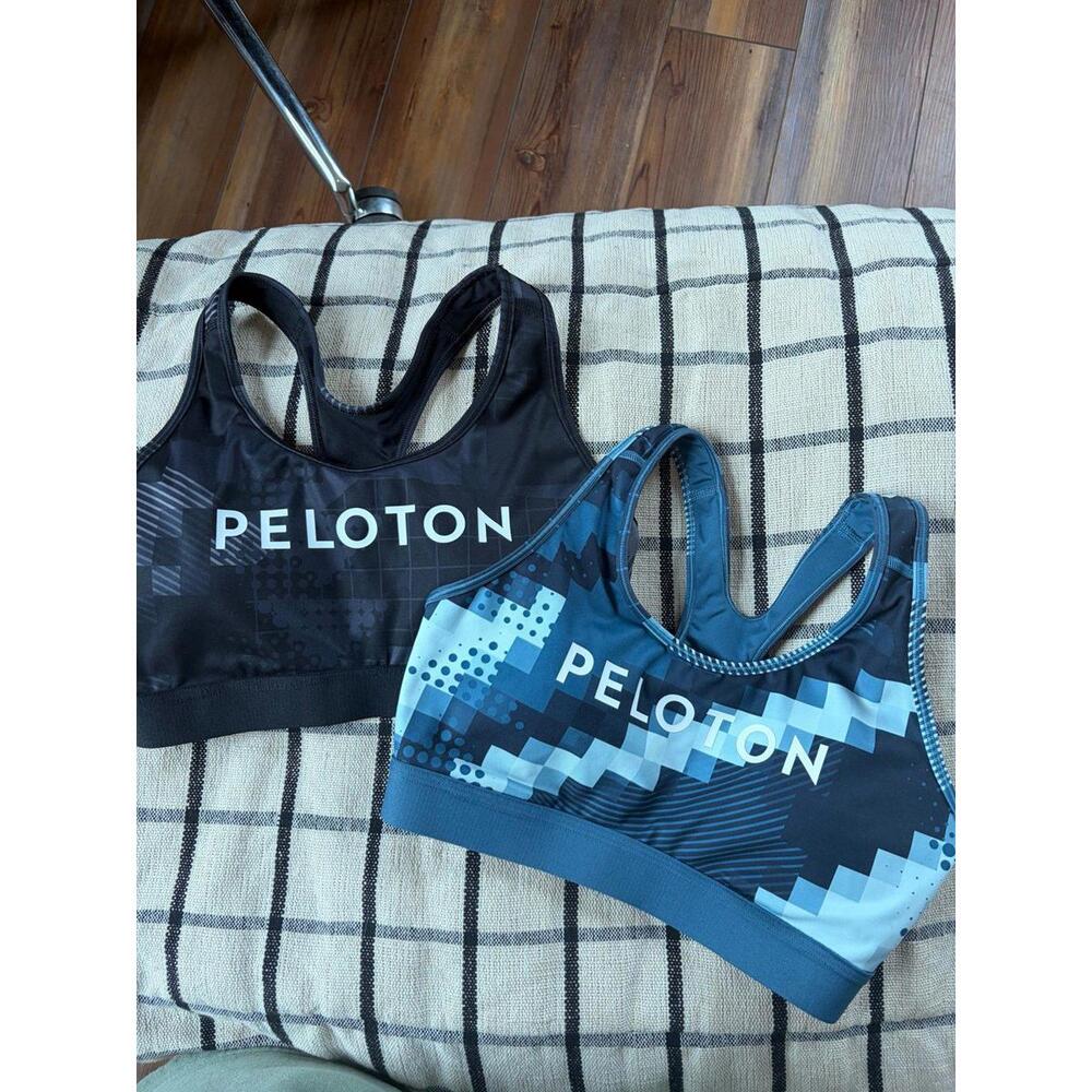 Bundle of Peloton Adidas Sports Bras size M. Removable pads